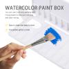 Ciieeo 3pcs Plastic Rectangular Folding Watercolor Pigment Mixing Palette Storage Box for Artists Lightweight Easy to Clean Space-Saving Design for Sketching and Painting view 4