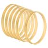 PATIKIL 3.9 Inch Wooden Bamboo Floral Hoop, 6Pack Craft Rings for DIY Wedding Wreath Decor, Dream Catcher and Hanging Crafts view 1