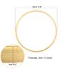 PATIKIL 3.9 Inch Wooden Bamboo Floral Hoop, 6Pack Craft Rings for DIY Wedding Wreath Decor, Dream Catcher and Hanging Crafts view 2