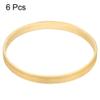 PATIKIL 3.9 Inch Wooden Bamboo Floral Hoop, 6Pack Craft Rings for DIY Wedding Wreath Decor, Dream Catcher and Hanging Crafts view 3