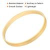 PATIKIL 3.9 Inch Wooden Bamboo Floral Hoop, 6Pack Craft Rings for DIY Wedding Wreath Decor, Dream Catcher and Hanging Crafts view 4