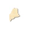 Unfinished Wood Maine Shape State Craft up to 46" DIY 20" / 1/8" view 1