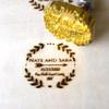 Custom Wedding Branding Iron for Wood with Wreath Design, Wreath Logo for Wedding Gift Branding Stamp,Durable Leather Branding Iron Stam view 1
