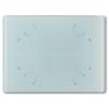 GLASSBOARD STUDIO Aqua Glass Craft Mat (9x12in) - Magnetic, Heat & Scratch Resistant, Stain-Proof for Crafting, Cutting, Painting, Mixed Media Artwork - Grid & Angle Lines, Non-Slip Rubber Feet view 1