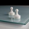 GLASSBOARD STUDIO Aqua Glass Craft Mat (9x12in) - Magnetic, Heat & Scratch Resistant, Stain-Proof for Crafting, Cutting, Painting, Mixed Media Artwork - Grid & Angle Lines, Non-Slip Rubber Feet view 4