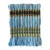 Magical Color Variegated Cross Stitch Thread Color Variations Embroidery Floss Pack, 8.7-Yard, Baby Blue, Pack of 12 Skeins view 1