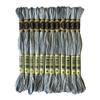 Magical Color Variegated Cross Stitch Thread Color Variations Embroidery Floss Pack, 8.7-Yard, Steel Gray, Pack of 12 Skeins view 1