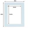 11x17 Mat for 16x20 Frame - Precut Mat Board Acid-Free Baby Blue 11x17 Photo Matte Made to Fit a 16x20 Picture Frame, Premium Matboard for Family Photos, Show Kits, Art, Picture Framing, Pack of 1 Mat view 4
