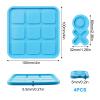 WANDIC Tic Tac Toe Silicone Mold, X O Board Resin Molds Epoxy Resin Casting Mould for Table Decor DIY Craft Tabletop Board Game view 2