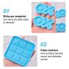 WANDIC Tic Tac Toe Silicone Mold, X O Board Resin Molds Epoxy Resin Casting Mould for Table Decor DIY Craft Tabletop Board Game view 3