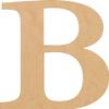 Unfinished 9 Inch Wooden Letters B Times Font, Unpainted Blank Alphabet Letter Craft for Decorating, Home Decor Classic DIY view 1
