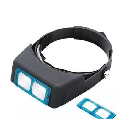 Headband Magnifier MG81007-B 1.5X 2X 2.5X 3.5X Hands Free Magnifying Glass - Optical Instruments