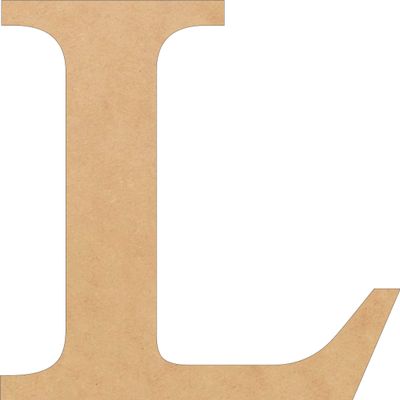 Unfinished 9 Inch Wooden Letters L Times Font, Unpainted Blank Alphabet Letter Craft for Decorating, Home Decor Classic DIY