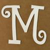 Wooden 10 Inch Letters Blank V Craft, Unfinished MDF Curlz Alphabet Letter for Monogram Initials, Paintable Wall Hanging view 4