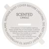 CandMak Candle Dust Covers, 160pcs Printed White Matte Candle Dust Lid with Pull Tab for Candle Making (3.25") view 1