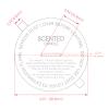 CandMak Candle Dust Covers, 160pcs Printed White Matte Candle Dust Lid with Pull Tab for Candle Making (3.25") view 2