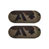 2 PCS AliPlus A+ POS Patches Blood Type Patches IR Infrared Reflective Laser Cut Patch Tactical Morale Patch Hook and Loop(2 * 1in CP) view 1