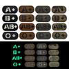 2 PCS AliPlus A+ POS Patches Blood Type Patches IR Infrared Reflective Laser Cut Patch Tactical Morale Patch Hook and Loop(2 * 1in CP) view 4