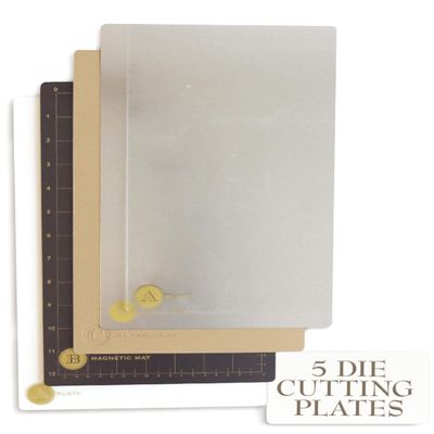 Anna Griffin Scrapbooking Die-Cutting & Embossing Plates System with Powerful Magnetic Sheet, Die Cutting Machine Accessories for Crafting and Card Making - Empress Full Plates Set, Large 8.6 x 13.5