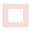 5x5 Mat For 7x7 Frame - Precut Soft Pink Square Shaped Photo Mat Board Opening - Acid Free Matte and Bevel Cut for Family Photos, Pack of 1 Matboard Show Kit With Acid Free Backing & Clear Bag view 1