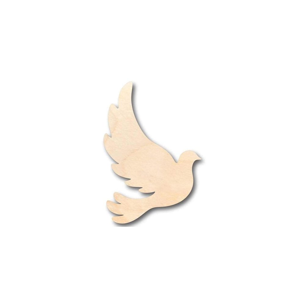 Unfinished Wood Dove Shape Bird Wildlife Craft up to 46" DIY 24" / 1/4"