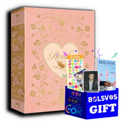 Oh My Girl - Real Love [Love Bouquet (LIMITED) Ver.] (2nd Album) Album+BolsVos K-POP eBook (21p), 1EA BolsVos Stickers for Toploader, Photocards