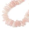 BEADIA Natural Rose Quartz Irregular Teardrop Stone Beads 0.4"-1.2" Loose Semi Gemstone Beads for Jewelry Making 15 Inch/Strand view 1