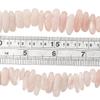 BEADIA Natural Rose Quartz Irregular Teardrop Stone Beads 0.4"-1.2" Loose Semi Gemstone Beads for Jewelry Making 15 Inch/Strand view 3