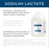 Sodium Lactate 60% - 1 Gallon / 128 Fl Oz | USP Grade Natural Preservative | for Soap Making & Lotions | Harder Bar of Soap, pH Regulator, Glycerin Substitute, Provides and Keep Moisture view 2