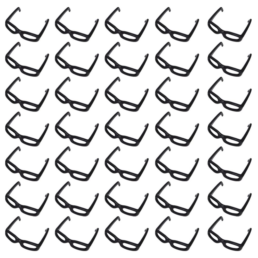 Toddmomy Mini Doll Sunglasses 1.18 Inch Plastic Eyewear Accessories for 12 Inch Dolls DIY Craft Props for Doll Costume and Pretend Play Lightweight Fashionable Glasses