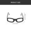Toddmomy Mini Doll Sunglasses 1.18 Inch Plastic Eyewear Accessories for 12 Inch Dolls DIY Craft Props for Doll Costume and Pretend Play Lightweight Fashionable Glasses view 3