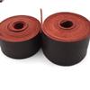 YESSZ Red Leather Strips Length 30"/60" Flat Full Grain Leather DIY Belt Blank Straps Soft Leather Strap for Craft Tooling Carving Wallet Jewelry Making (38mm, 30inch) view 3
