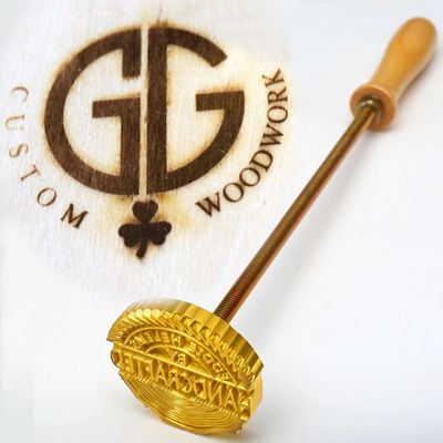 Custom Logo Wood Branding Iron,Durable Leather Branding Iron Stamp,Flame Heated Stamp,Custom Woodwork Stamp,Cover Stamp