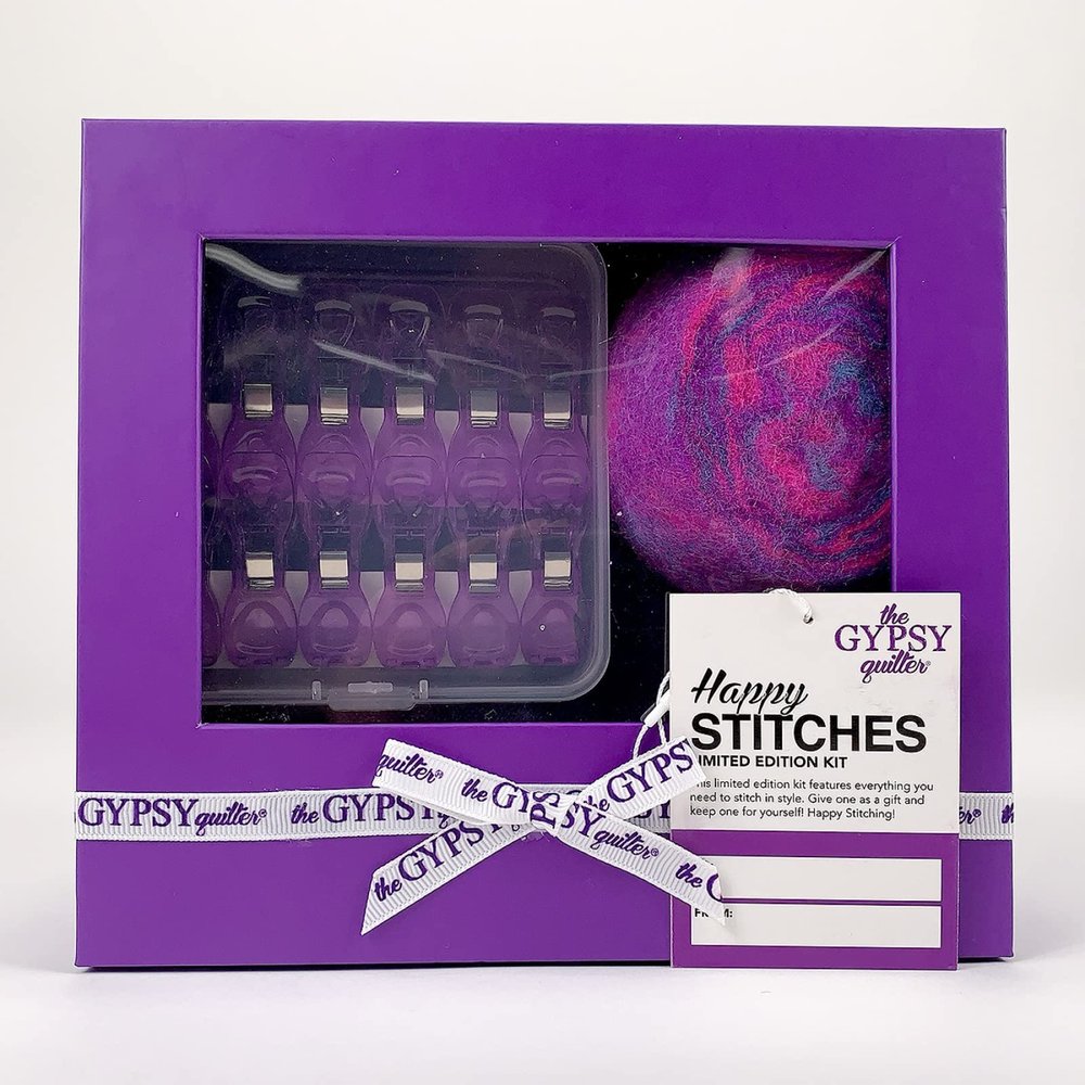 Gypsy Quilter The Happy Stitches Limited Edition Kit, Purple