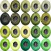colored bird Soft 20 colorsClassic Crochet Thread 20 Pack Medium Avocado Green Gradient view 1