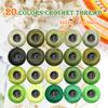 colored bird Soft 20 colorsClassic Crochet Thread 20 Pack Medium Avocado Green Gradient view 2