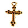 100Pcs. WHOLESALE Tibetan Antique Copper CROSS Charms Earring Drops Q0608 charm original view 1