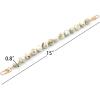 AUMEY Handbag Chain Straps Acrylic Purse Chain Strap Fashionable Replacement Purse Clutches Handles for Purse Handbags DIY Crafts, 15 inch of Each (YZL01-Beige) view 3