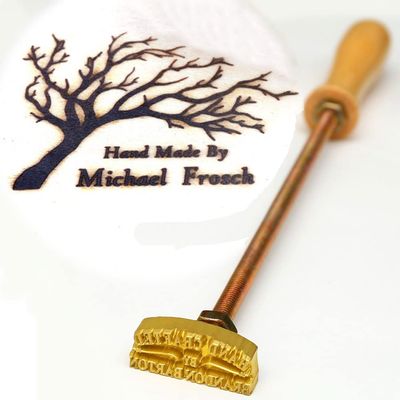 Custom Branding Iron for Wood with Tree Design, Logo for Woodworker Branding Stamp,Durable Leather Branding Iron Stamp