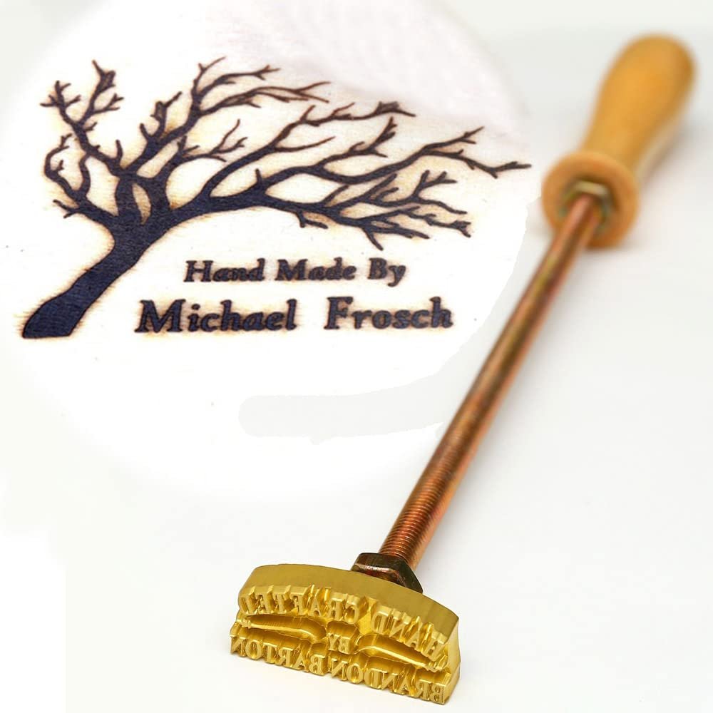 Custom Branding Iron for Wood with Tree Design, Logo for Woodworker Branding Stamp,Durable Leather Branding Iron Stamp