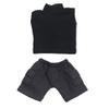 niannyyhouse Solid Color Long Vest Pocket Cargo Denim Shorts 1/12 BJD OB11 Doll 4.3 inches (11 cm) Body Figure Accessory (Long, Dark Blue) view 1