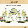 Wargames Delivered - Warlord Games Black Seas with Bonus Miniature STL Download - Frigates & Brigs Flotilla (1770-1830). 1/700 Scale, Naval Warfare, Model Ship Battles view 2