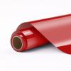 HTVRONT Red Permanent Vinyl Rolls - 12" x 11 FT Adhesive Vinyl Compatible with Cricut Cutting Machine, Silhouette, Cameo, Signs, Scrapbooking, Craft, Die Cutters (Glossy) view 1
