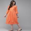 Silk Brocade Fabric Orange,Ivory x Metallic Gold Color 58" Wide BRO798[2] Brocades/Jacquards view 4