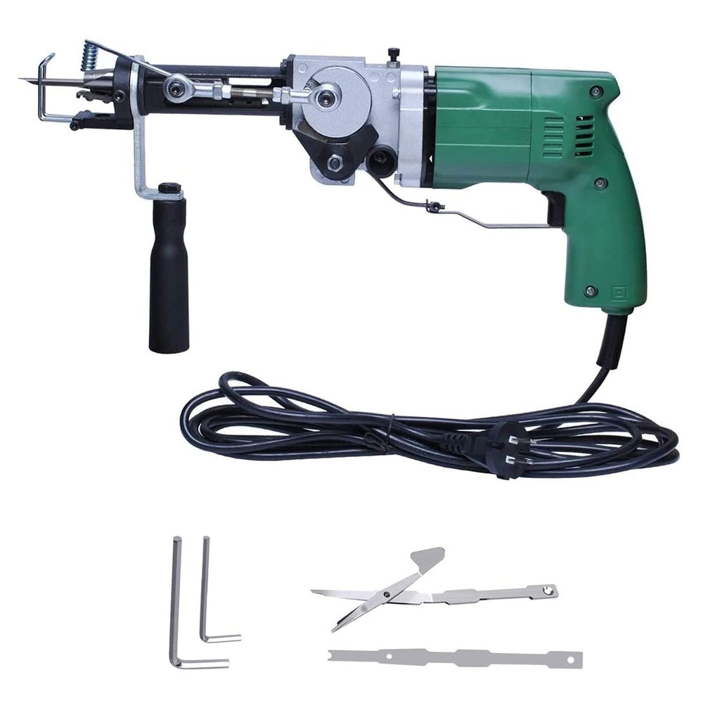 wzfdm Carpet Weaving Flocking Machine (can Do Both Cut Pile and Loop Pile), 2 In1 Electric Tufting Gun Rug Gun