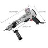 wzfdm Portable Carpet Flocking Machine DIY Tools 7-24mm, Handheld Cut Pile Knitting Machine,Black view 2