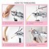 wzfdm Electric Carpet tufting Gun, 5-43 Stitches/s Adjustable Speed, Handheld Knitting Machine Home DIY Tools, Cut Pile Type Carpet Tufting Gun,Pink view 4