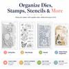 Hukado 30 Pieces Clear Stamp & Die Plastic Storage Bag, 7x5 Inches Resealable Large Envelope Pocket for Card Making DIY Scrapbooking Paper Craft and Cutting Dies Stencil view 2