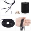 Macrame Cord 2mm x 656yd | 100% Natual Cotton Macrame Rope | 3 Strand Twisted Cotton Cord for Handmade Plant Hanger Wall Hanging Craft Making, Black view 2