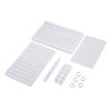 Fashewelry Memo Silicone Mold Set Including 2pcs Memo Board Resin Molds & 12pcs Sliding Button Casting Mould 1pcs Ballpoint Pen Mould & 6pcs Book Rings & 1pcs Notebook Cover for Making Check List view 2